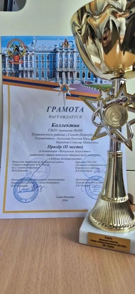 Ученики 2Б класса нашей гимназии заняли 2‑е место в районном творческом конкурсе «Азбука безопасност
