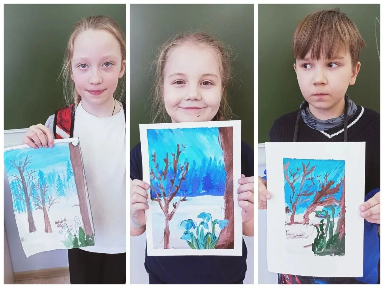 😍 В «Волшебной акварели» (руководитель кружка Е.В. Корнеева) продолжает царить атмосфера творчества!