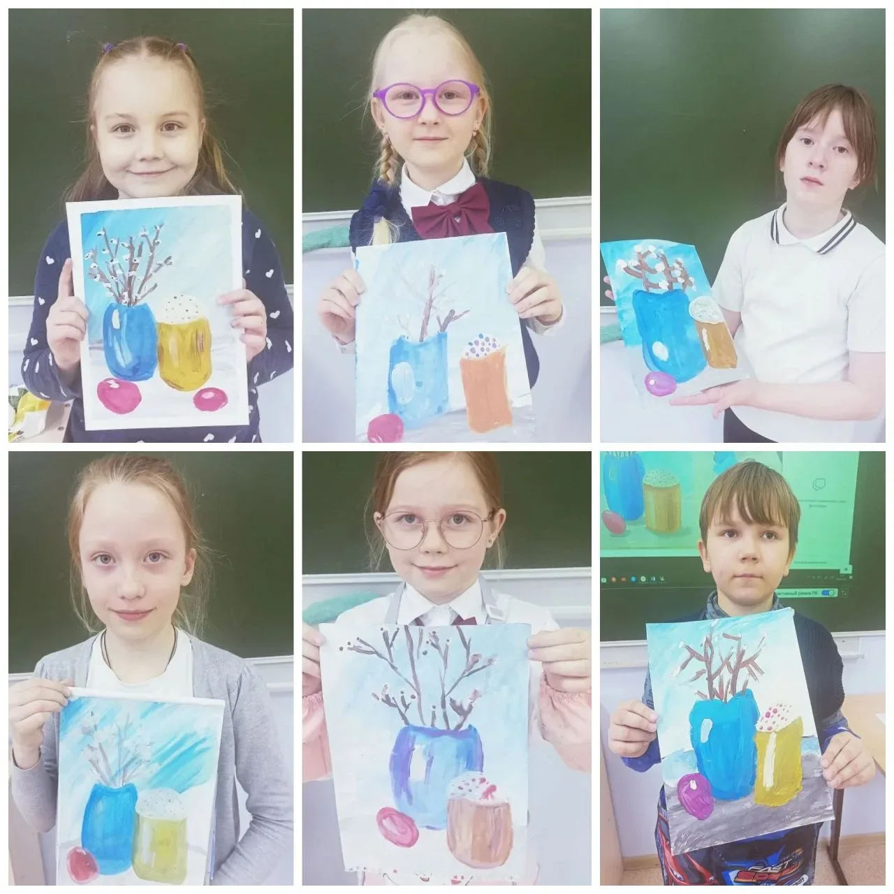 😍 В «Волшебной акварели» (руководитель кружка Е.В. Корнеева) продолжает царить атмосфера творчества!