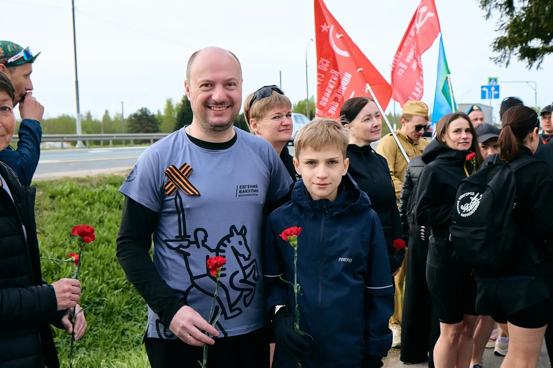Мы помним✅ 9 мая проводится традиционный Забег Памяти "Мясной Бор - Великий Новгород" (33 км) от Мем
