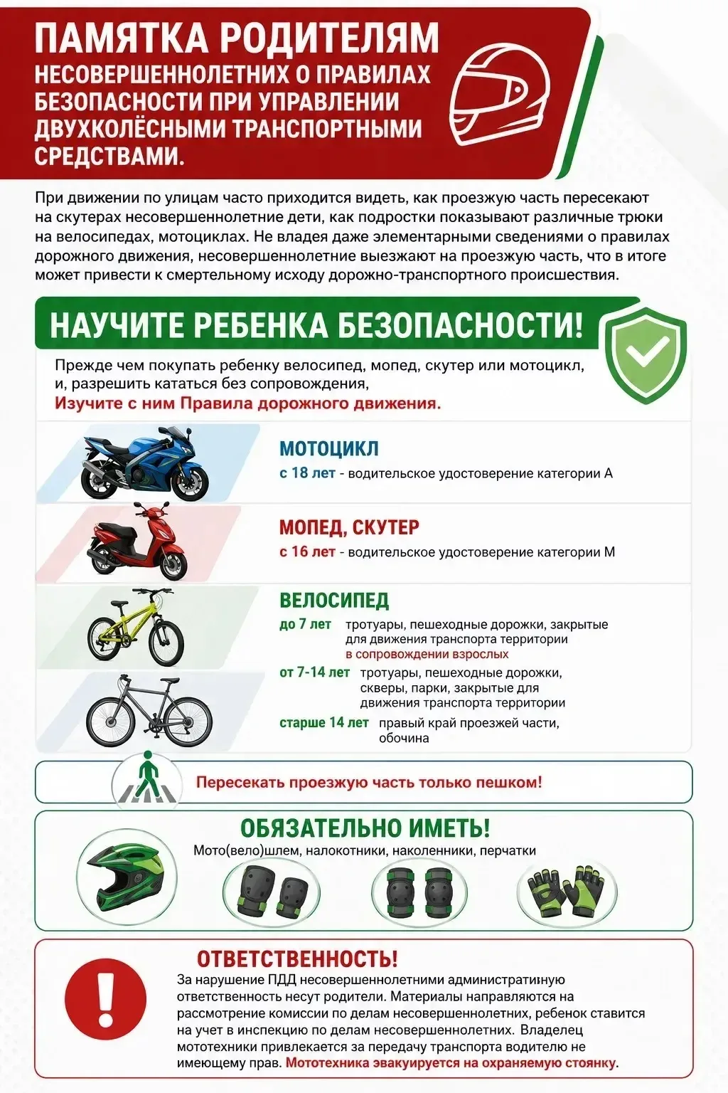 💥 Безопасность на двух колёсах – тема, о которой важно помнить уже сейчас 🚲  На улицах становится вс