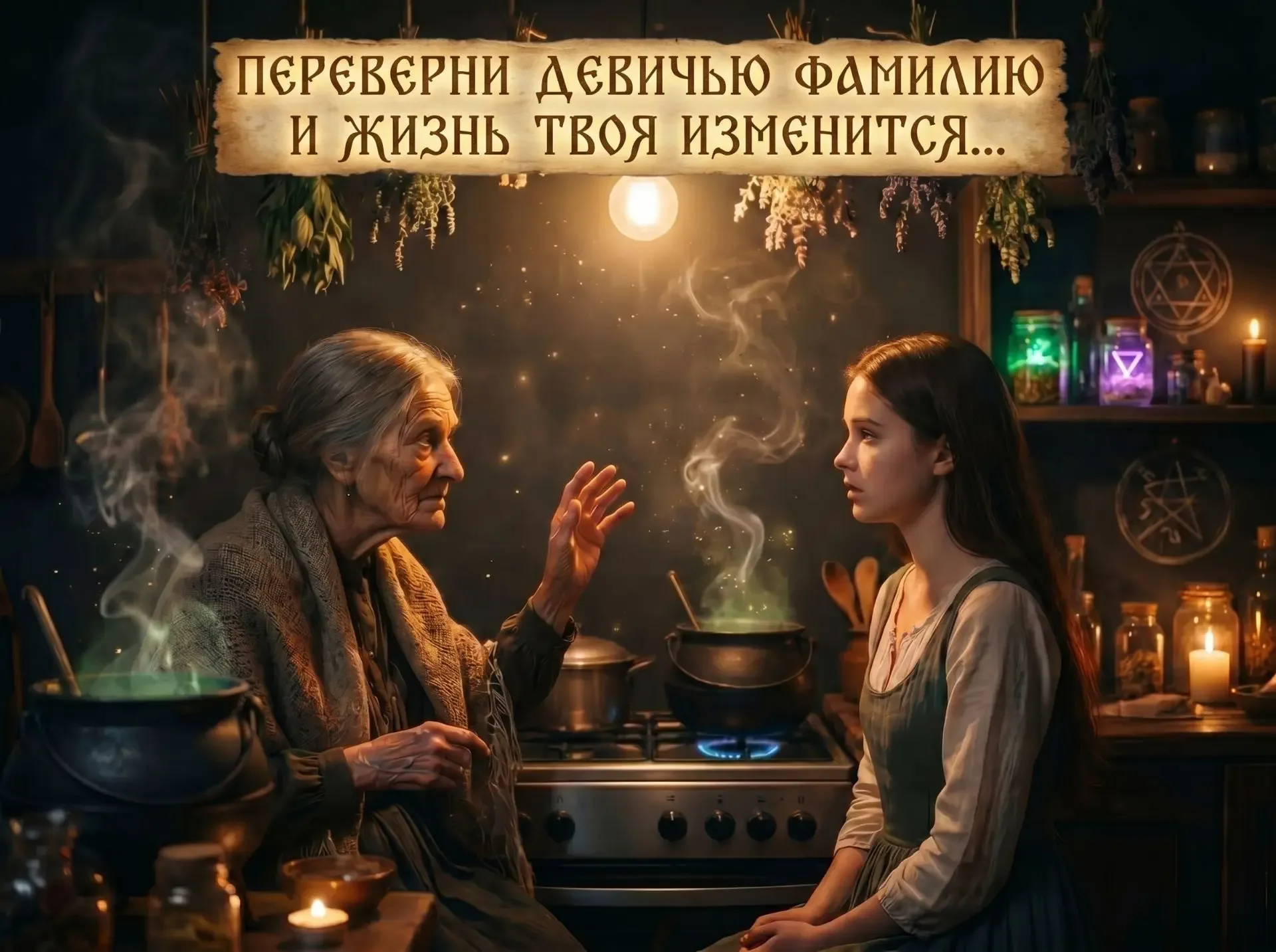 "ПЕРЕВЕРНИ ДЕВИЧЬЮ ФАМИЛИЮ И ЖИЗНЬ ТВОЯ ИЗМЕНИТСЯ..."  Бабка дала моей подруге странный совет — ЧЕРЕ
