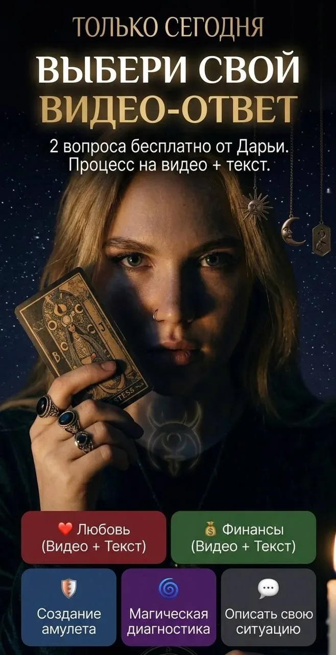Чувствуешь, что застряла? Мои инструменты — Карты Таро и работа с энергией — подсветят верный путь и