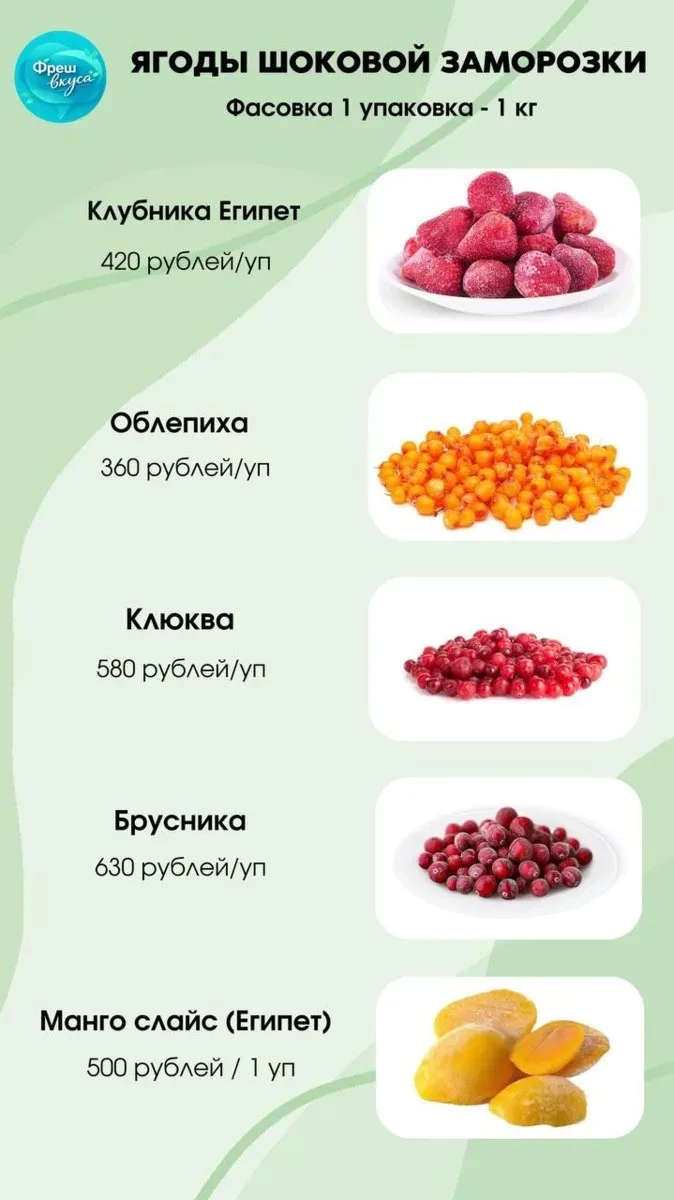 Принимаем заказы на 15.05, в личное сообщение ФрешВкуса Ирина