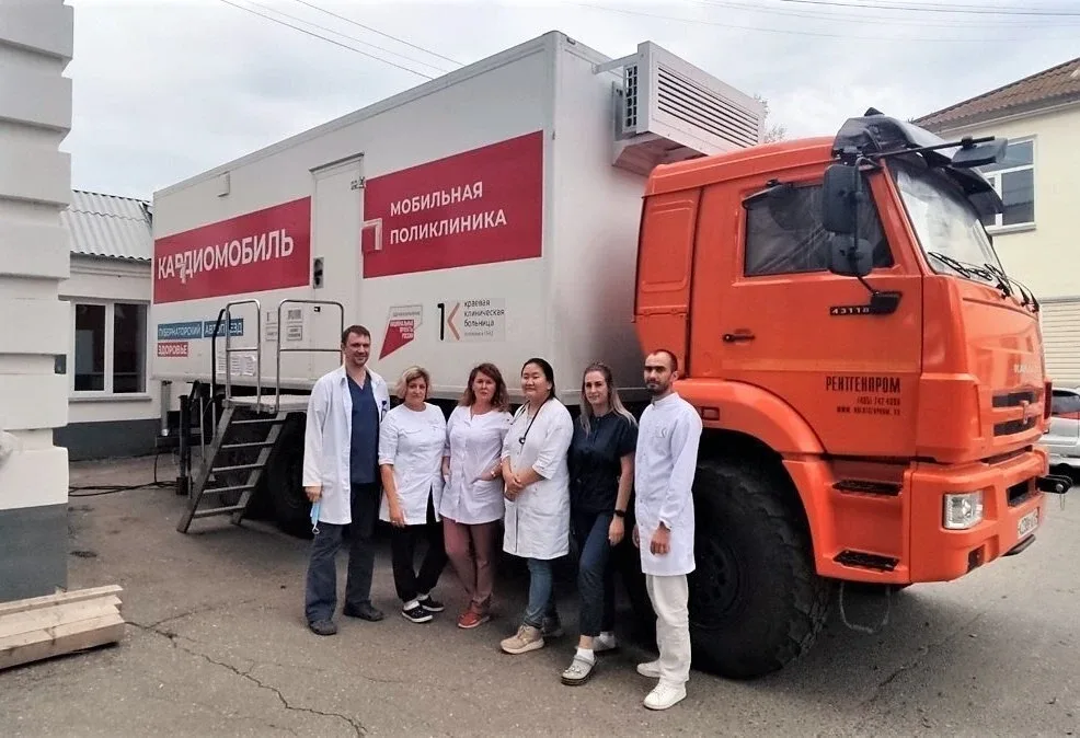 🚍 Во второй половине мая мобильная поликлиника будет работать в трёх округах края  С 18 по 29 мая пе