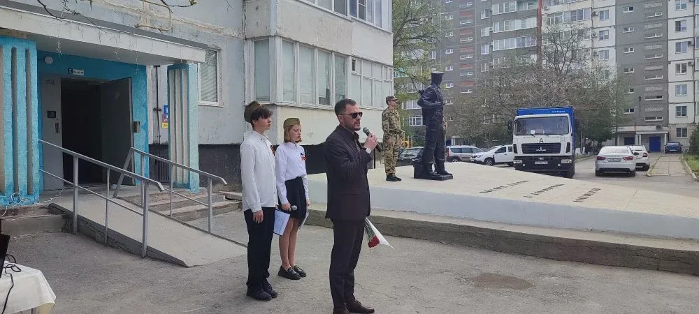 Сегодня наша школа приняла участие в памятно-мемориальном мероприятии, посвящённом 81 годовщине Побе