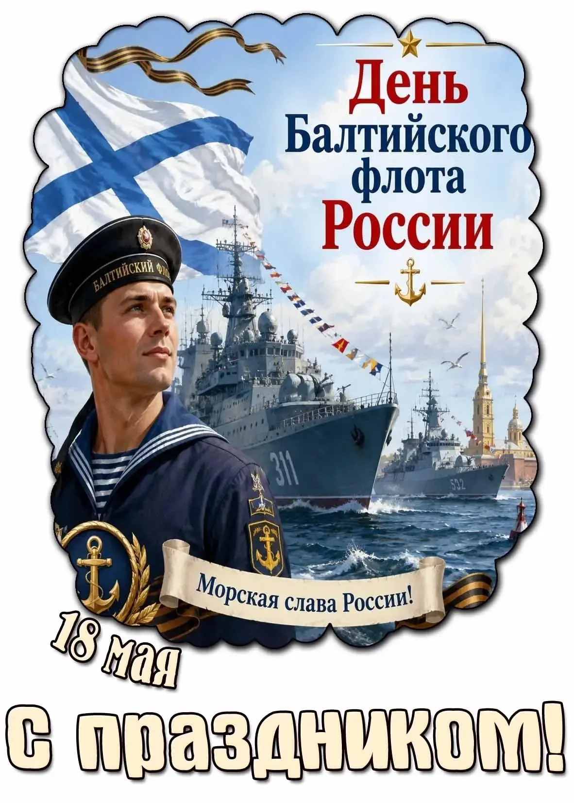 ⚓️ В МБОУ СОШ №4 отметили День Балтийского флота  🏫 В нашей школе прошло внеклассное мероприятие, по