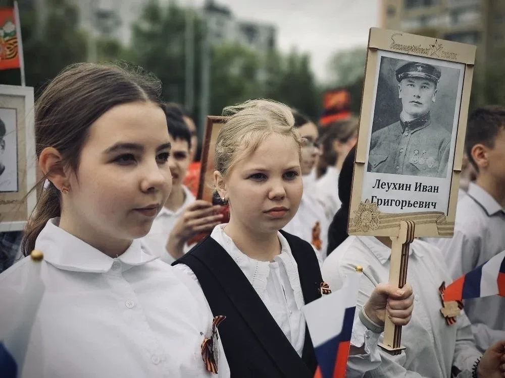 🇷🇺 Помним! Гордимся! Равняемся на героев!  В преддверии великого Дня Победы, наши ученики приняли уч