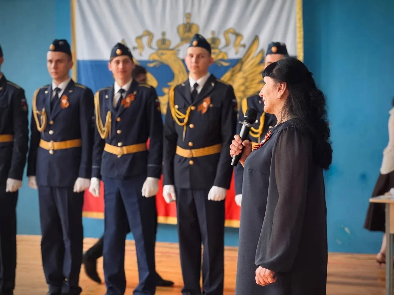 В #КадетскаяШкола45 состоялось торжественное мероприятие «Прощание с кадетской семьёй. Эстафета поко