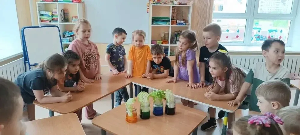 В рамках реализации проекта  "Предшкола стандарт детского сада" на тематической неделе:  "  Эксперим