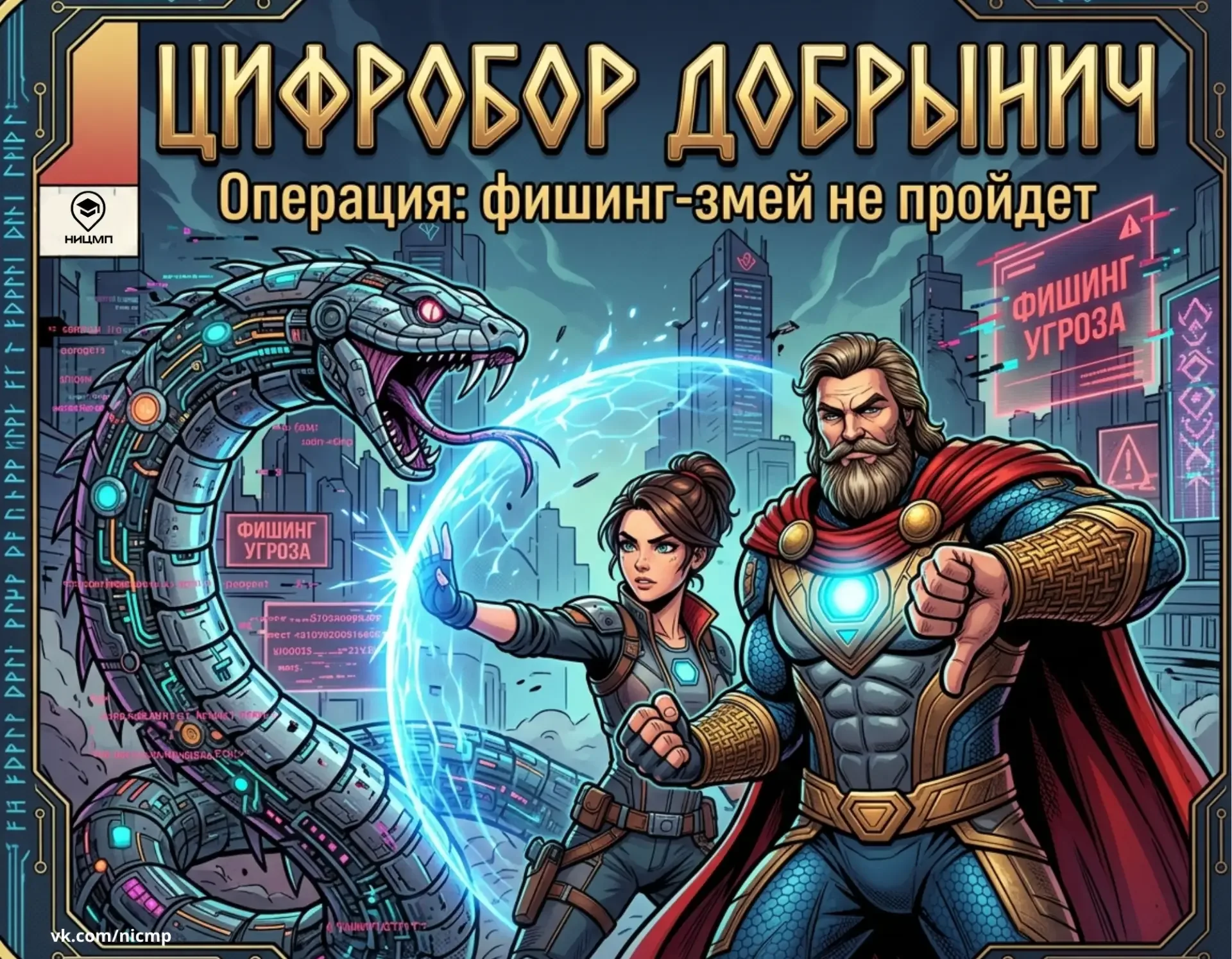 🐍 Аня против фишинг-змея: как не попасть в цифровую ловушку  В новом выпуске «Киберисторий от Цифроб