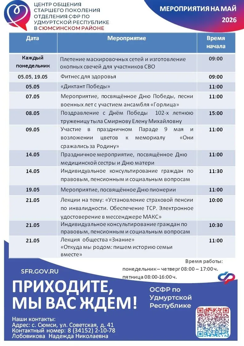 ♥️С любовью к самым дорогим: День бабушек проведет Центр общения старшего поколения Селтинского райо