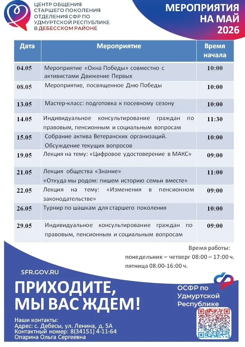 ♥️С любовью к самым дорогим: День бабушек проведет Центр общения старшего поколения Селтинского райо