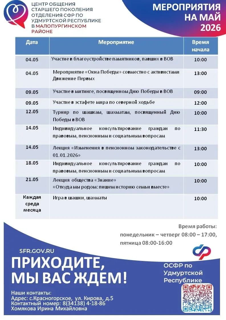 ♥️С любовью к самым дорогим: День бабушек проведет Центр общения старшего поколения Селтинского райо
