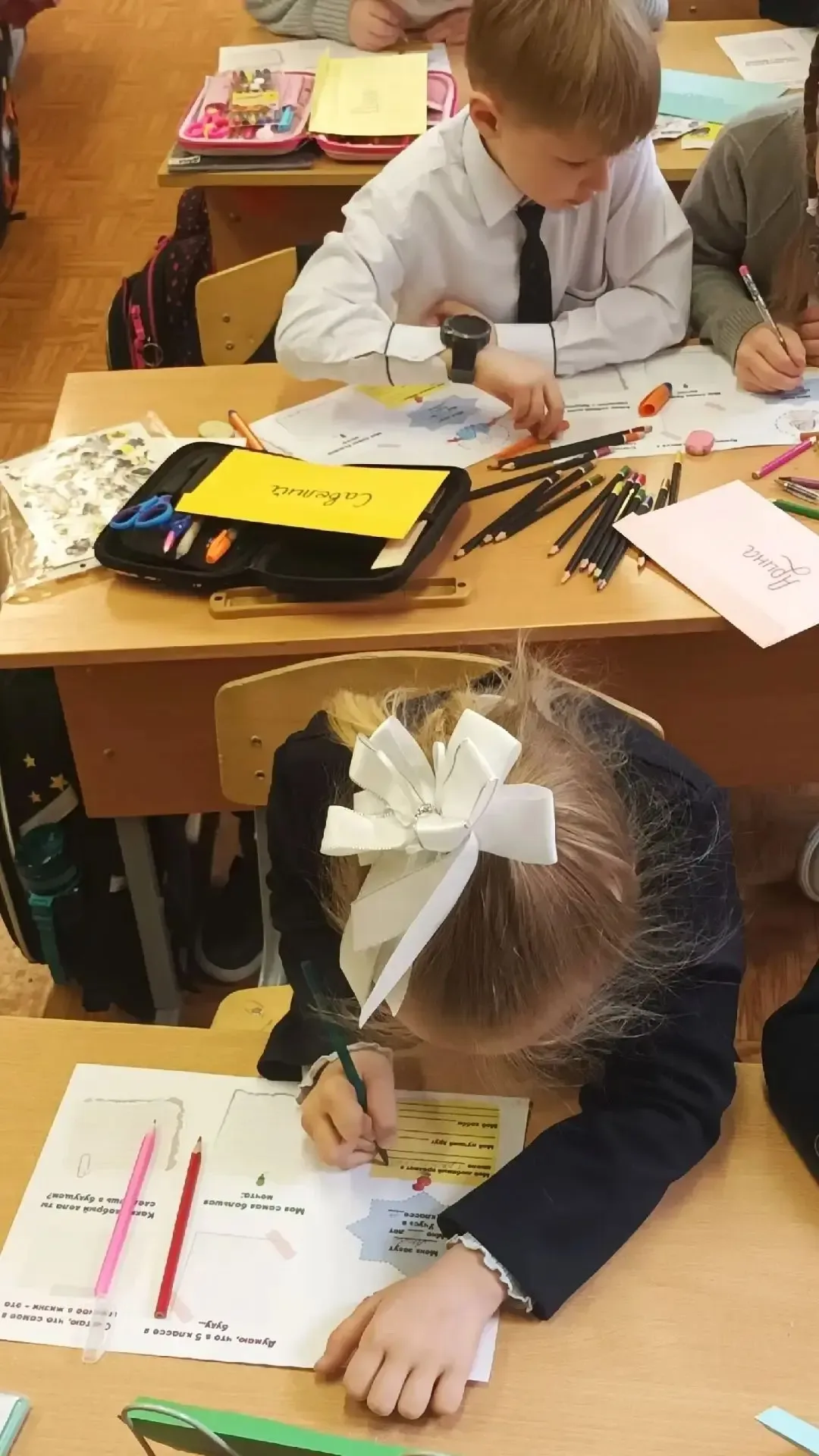 ✨Сегодня в 1 классе А (кл.рук. Михайлова О.В.) произошло что-то по-настоящему волшебное: ребята писа