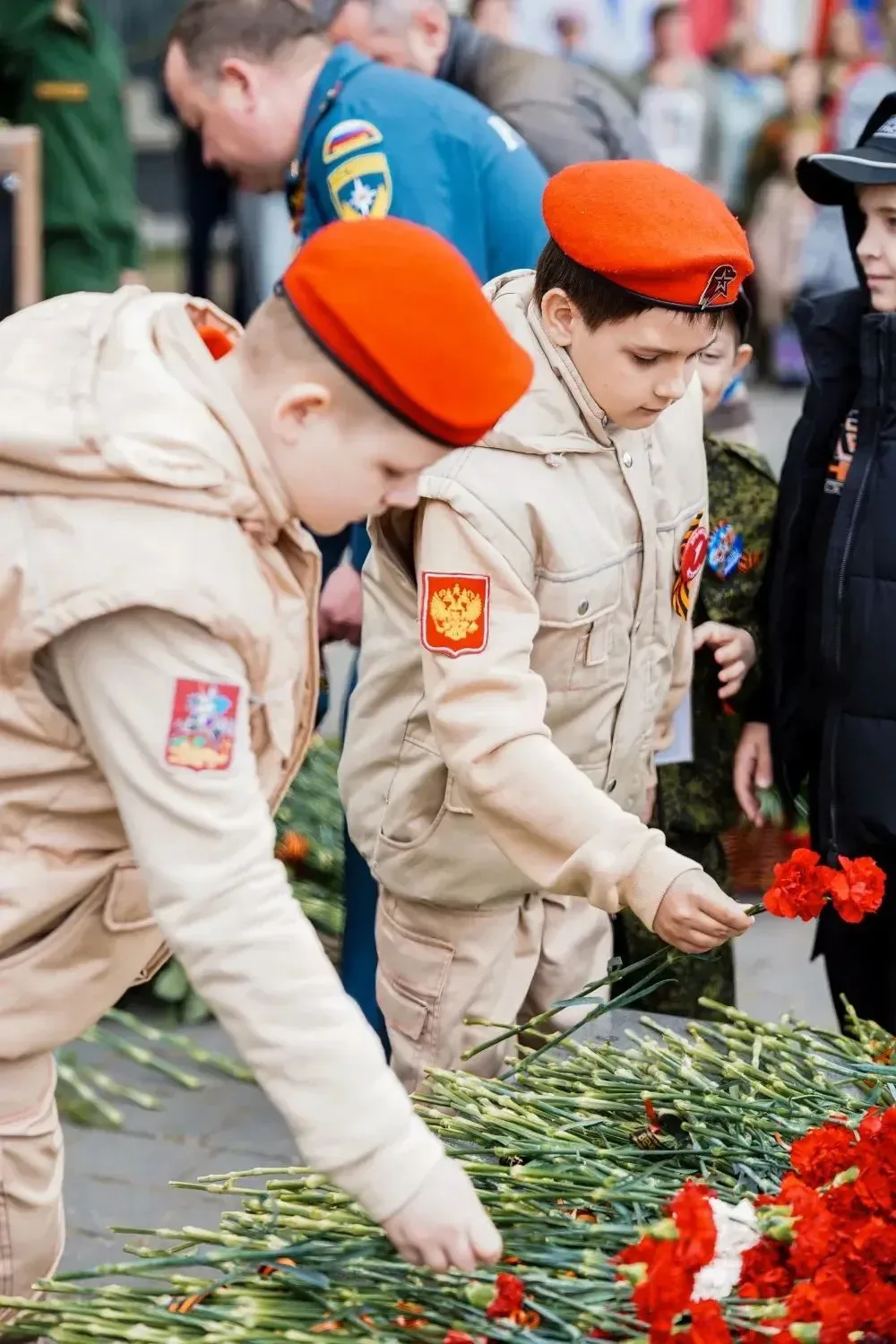 Сегодня юнармейцы отряда «Альфа» - приняли участие в торжественном митинге, посвящённом Дню Победы. 