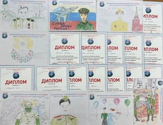 Воспитанники дошкольного отделения приняли активное участие во Всероссийском патриотическом конкурсе