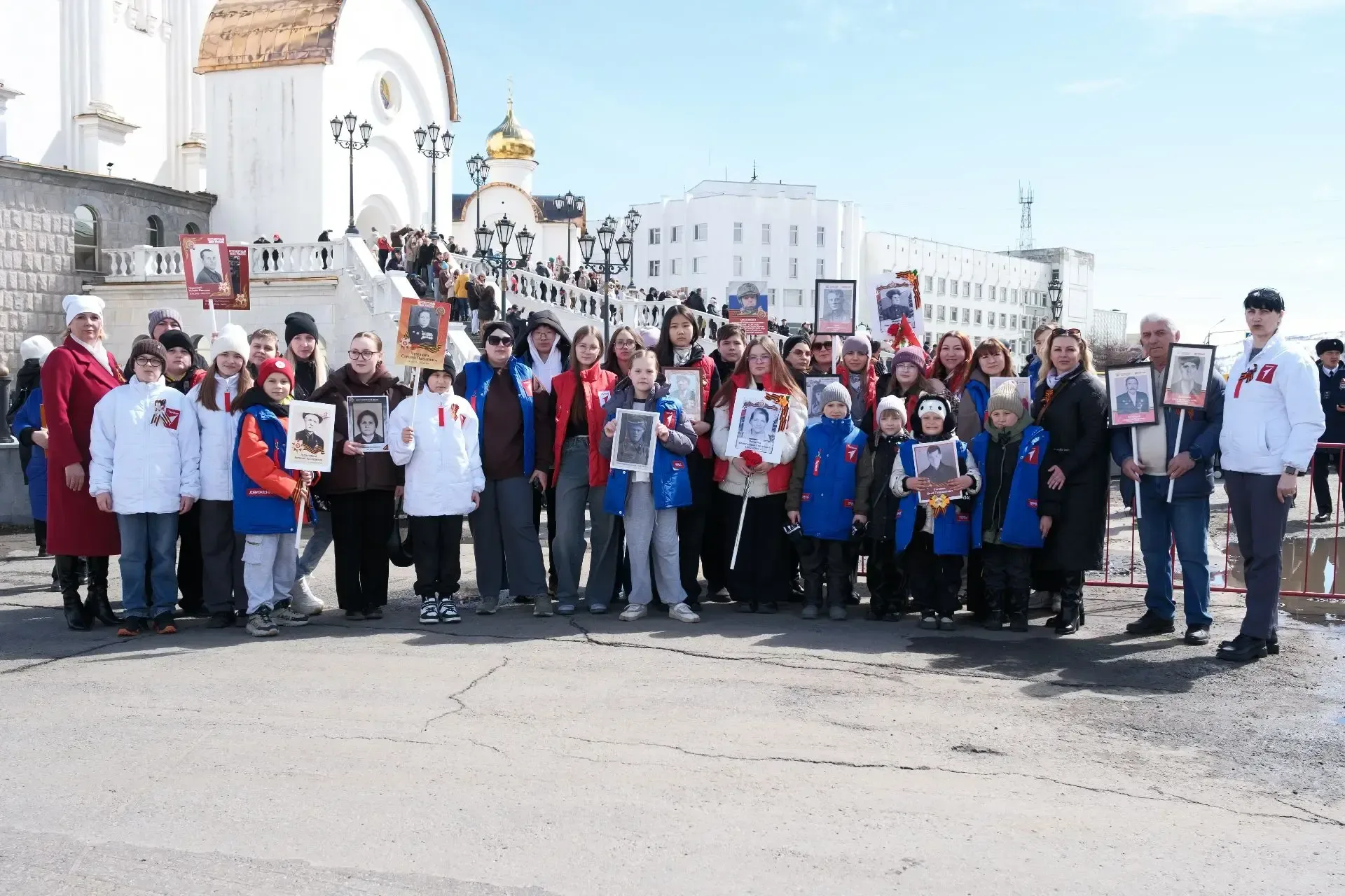 🕊️Первые лицея на шествие Бессмертного полка  Ребята участники первичного отделения нашего лицея про
