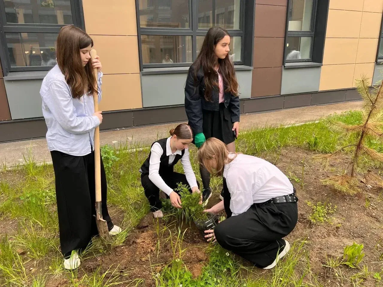 НАШИ #Экология #ПосадиДерево #ШкольнаяЖизнь  🌱 Акция «Посади дерево»  В рамках Всероссийского дня по