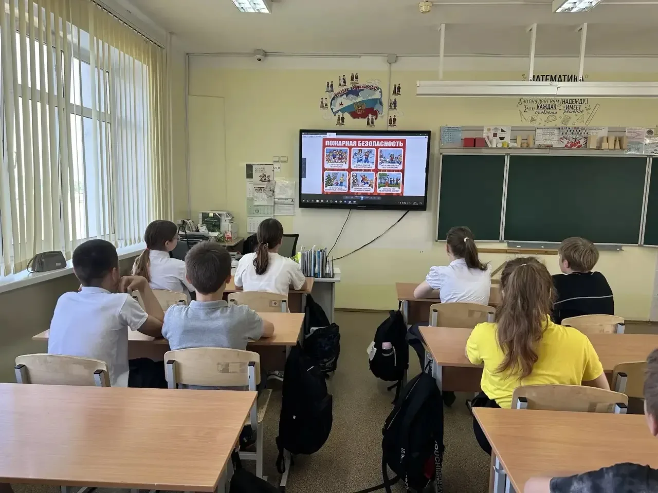 В Глебовской средней общеобразовательной школе прошли профилактические уроки по пожарной безопасност