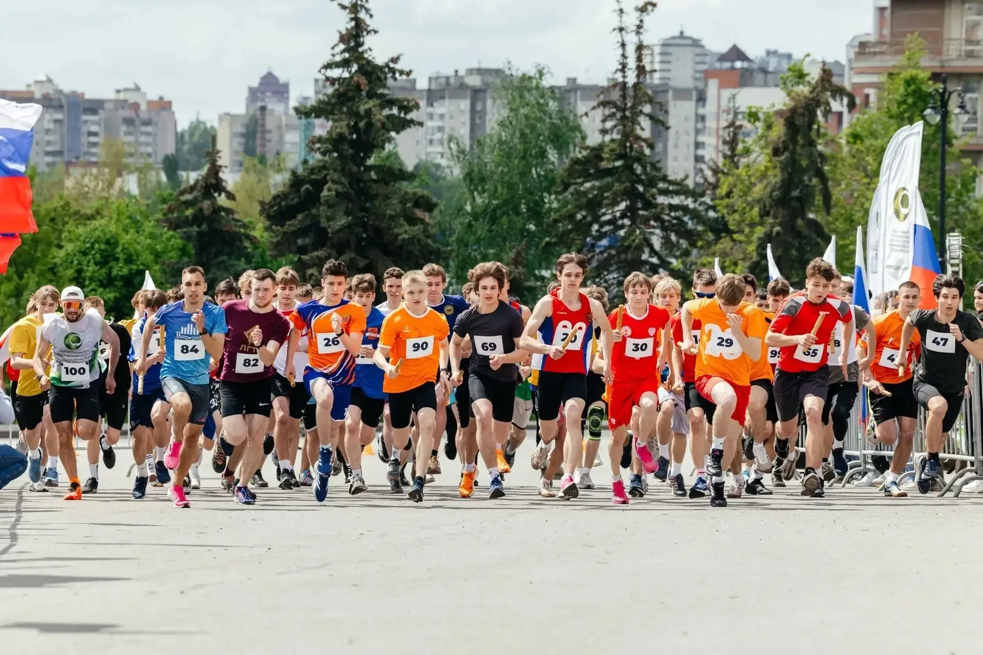 ⚡⚡⚡ ПОБЕДА!!! 🏆🏆🏆  ⭐ Финишировала легкоатлетическая эстафета в честь 81-летия Победы на призы Издате