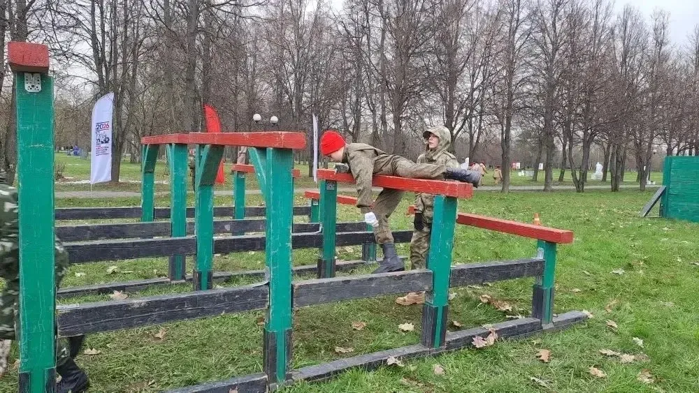 Сегодня отряд «Я-Патриот» принял участие в масштабном Военно-Патриотическом состязании «Юнармия Впер