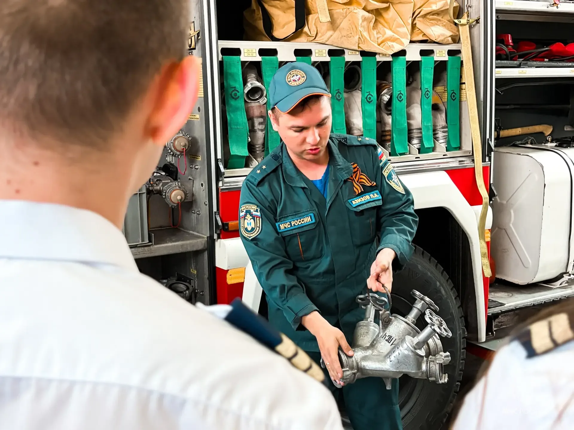 👩‍🚒Будущие пилоты в гостях у огнеборцев: экскурсия в пожарную часть   В пожарно-спасательной части №