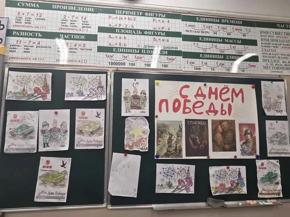 🌟 **Выставка «Они сражались за Родину» в первом классе** 🌟  В нашем 1 "ВВ" классе прошла трогательна