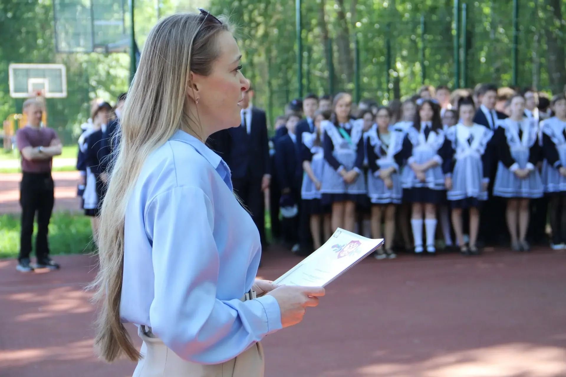 😇Сегодня в нашей школе прошла торжественная итоговая линейка для обучающихся 5–8 и 10 классов, посвя
