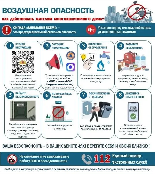 📍 ПОРЯДОК ДЕЙСТВИЙ ПРИ СИГНАЛЕ ВОЗДУШНАЯ ОПАСНОСТЬ!📍   Департамент государственного жилищного и стро