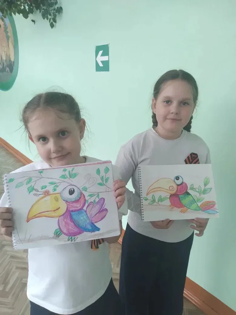 🖼На внеурочнрй деятельности под руководством Мешковой Л. М. рисовали пастелью. На первый взгляд може