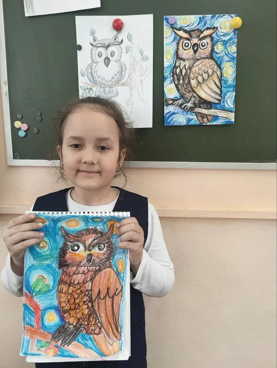 🌷Внеурочная деятельность по рисованию у 1-х классов  под руководством Мешковой Л. М.  💫Юные лицеисты