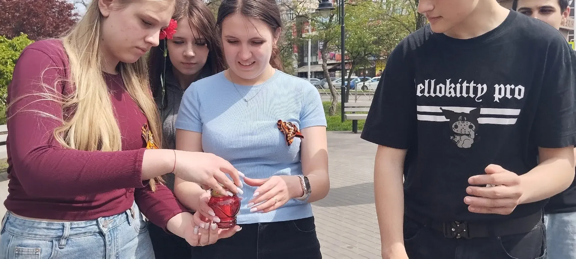 06.05.26 ☝🎇️В преддверии празднования  Великой Победы волонтерский отряд  ♥️"Горячие сердца"  провел