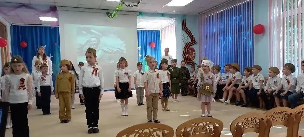 День Победы в дошкольном отделении №7!   Подготовка наших ребят к праздничному дню началась задолго 