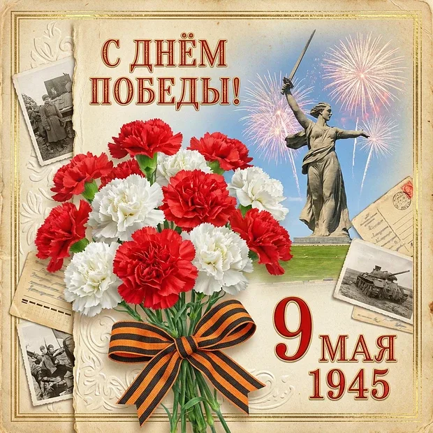 🇷🇺Поздравляем с Великим Днем Победы!  Этот день мы всегда встречаем и улыбкой, и слезами, ведь столь