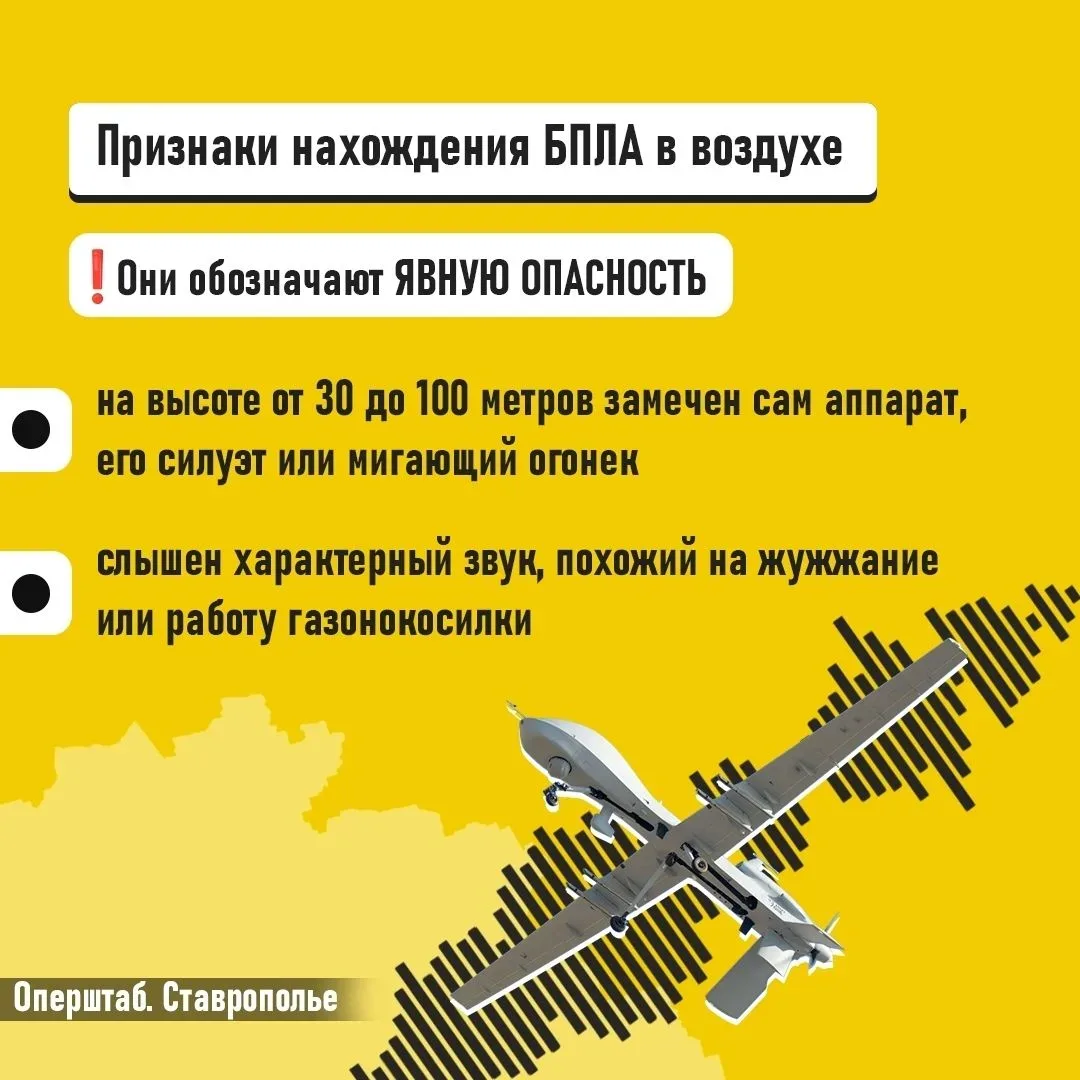 ✈ ⛔ В регионе объявлена беспилотная опасность — что это значит и как действовать?  ⚠ Напоминаем вам,