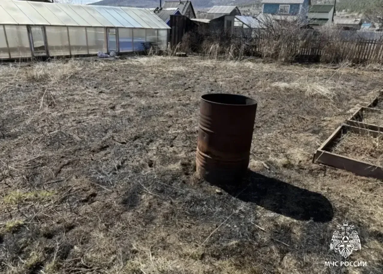 Неосторожное обращение с огнём стало причиной ландшафтного пожара в одном из садоводств Братска  6 м