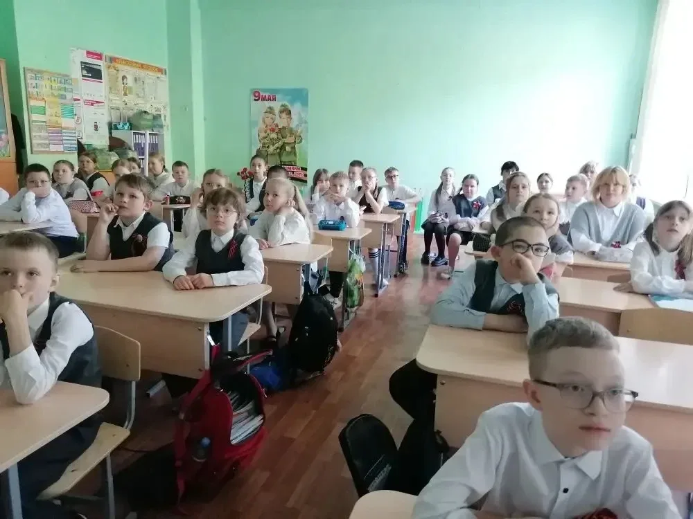 🎖️ Всероссийский урок Победы в нашей школе  В преддверии Дня Победы для учащихся был проведён Всерос