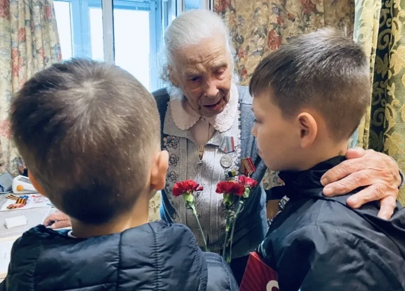⭐️Наши волонтеры поздравляли ветеранов Великой Отечественной войны Алексеевского района  Для ребят с