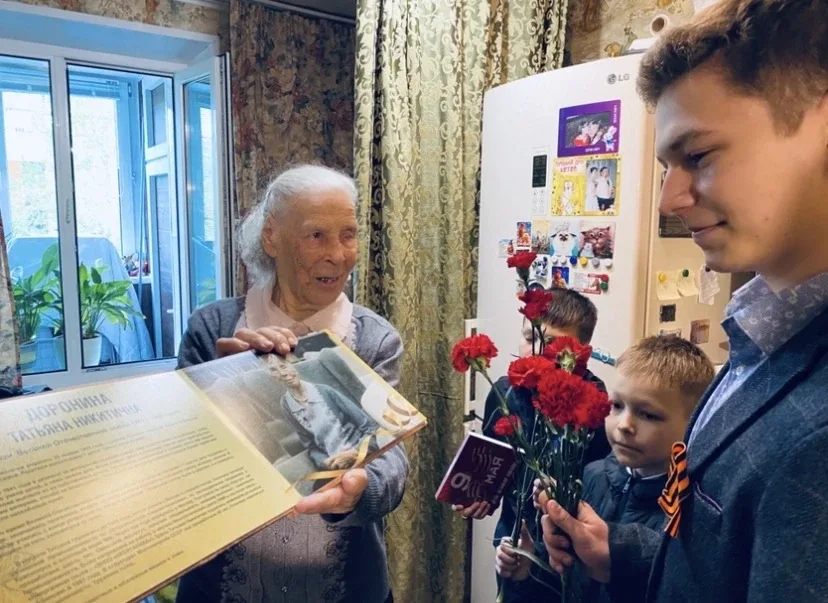 ⭐️Наши волонтеры поздравляли ветеранов Великой Отечественной войны Алексеевского района  Для ребят с