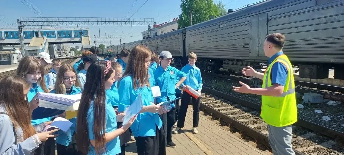 🚂 Учебный день на железнодорожной станции Киров!  В Лицее продолжается реализация проекта «Учебный д