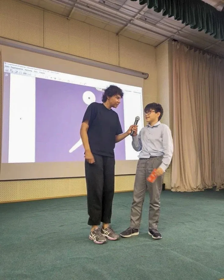 🏫  В 1 корпусе нашей школы прошёл «Спортивный интерактив» — мастер-класс по гандболу от олимпийской 