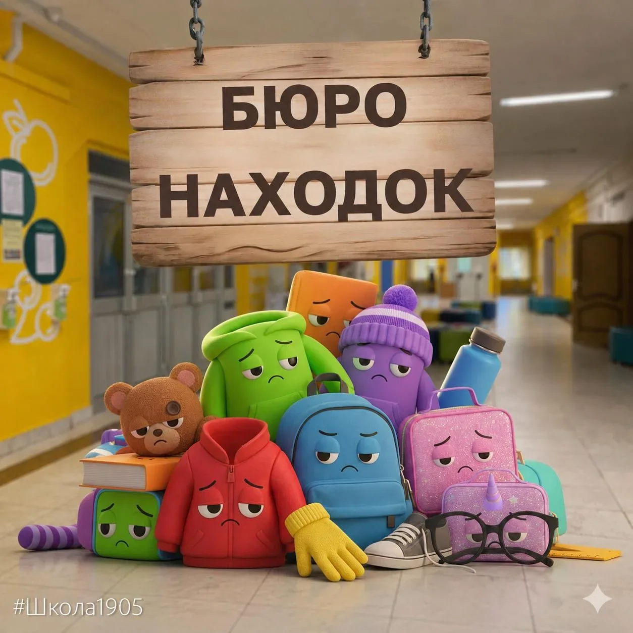 😎 Вы ничего не потеряли? Точно-точно?  🧤 В школьном «бюро находок» найден целый клад забытых вещей: 