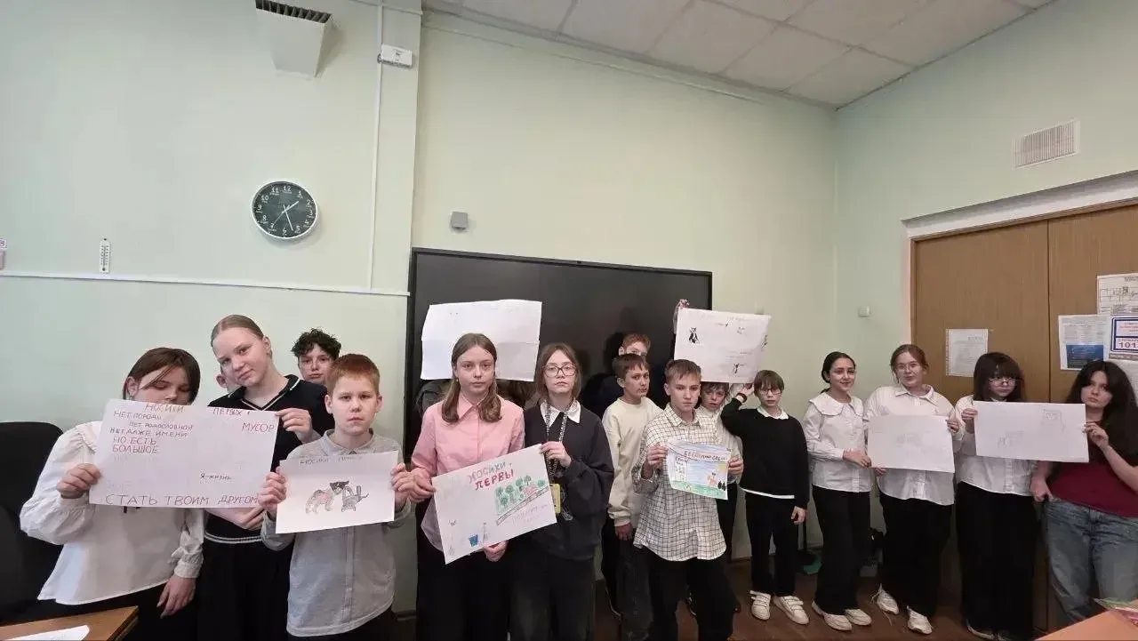 🐾 Наши активисты — за ответственное отношение к животным!   ❤️В рамках Всероссийской акции «Носики П