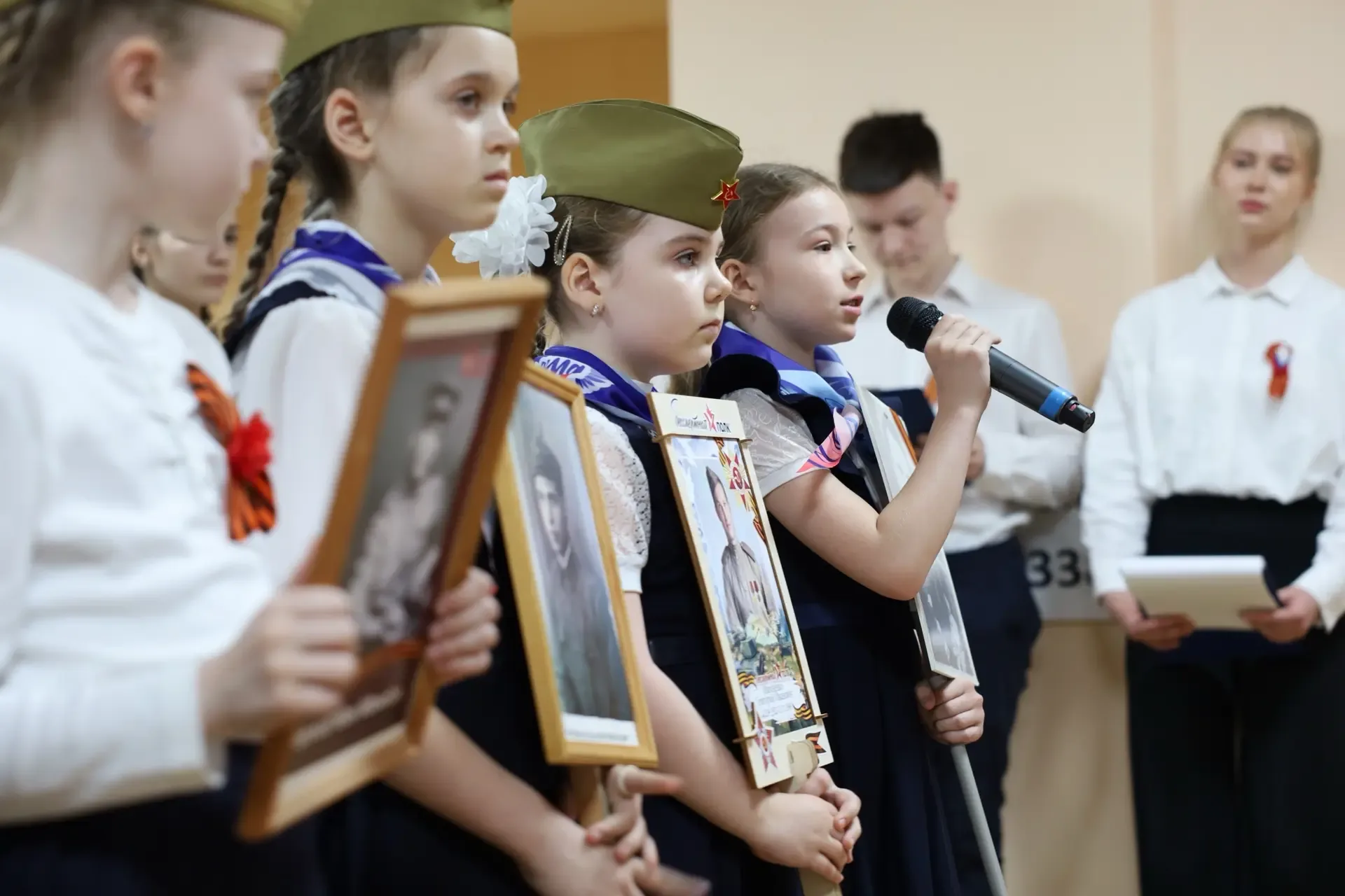 💫В преддверии празднования дня Великой Победы все ученики нашей школы приняли участие в акции "Бессм
