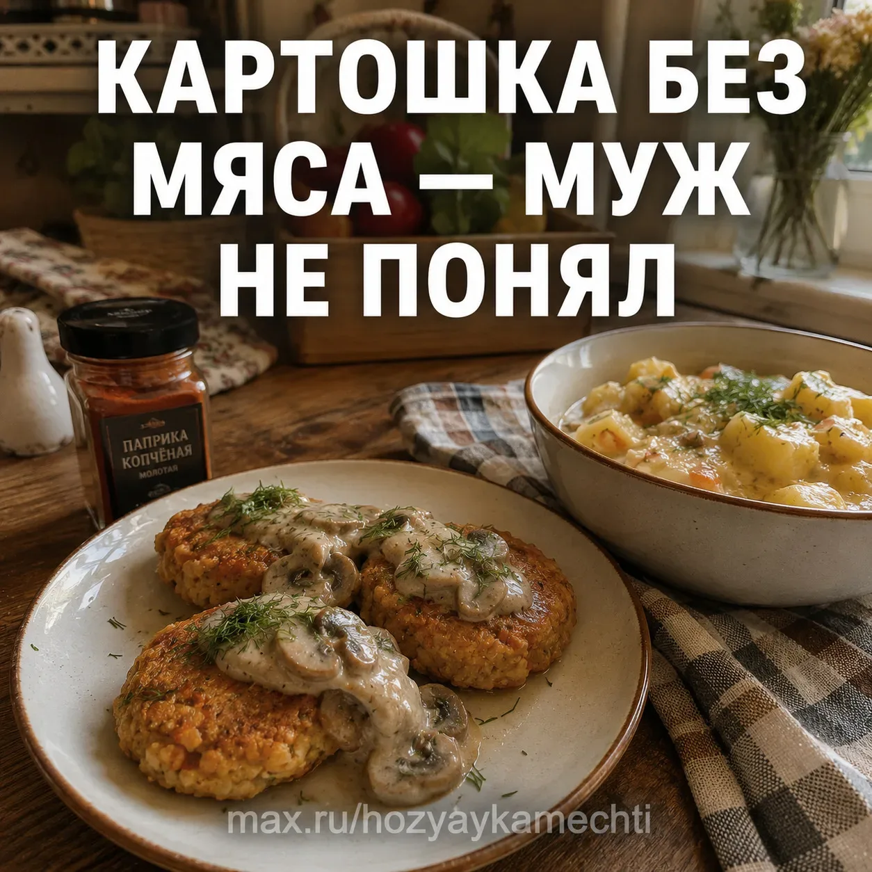 КАРТОШКА ПО-ДОМАШНЕМУ БЕЗ МЯСА — МУЖ СЪЕЛ 3 ТАРЕЛКИ И НЕ ПОНЯЛ, ГДЕ КОТЛЕТА  Соседка Манька из треть
