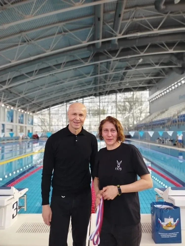 🏊‍♀️ Наша учительница — чемпионка спартакиады!  25 апреля прошёл очередной этап II Московской спарта