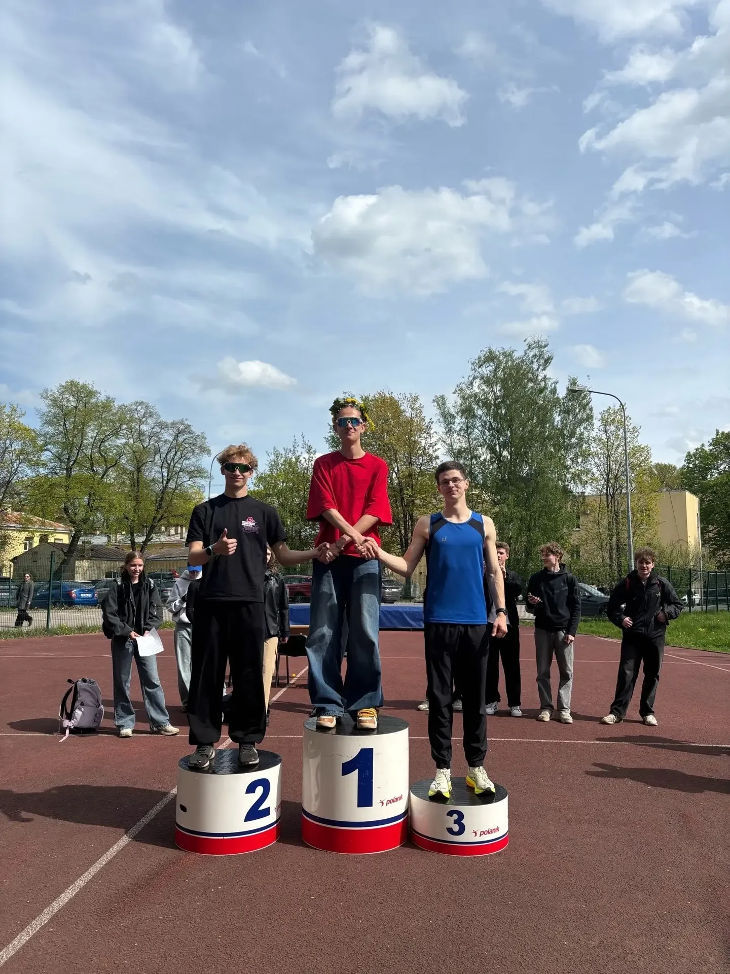 🏆СТУДЕНТЫ ПЕРВОГО КУРСА НГУ ИМ. П. Ф. ЛЕСГАФТА СОСТЯЗАЛИСЬ В ПРЫЖКАХ В ВЫСОТУ🏆   👉12 мая на стадионе