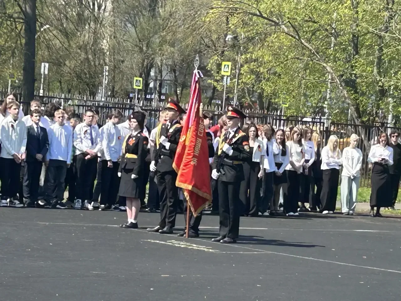 🎖️Накануне Дня Победы в корпусе «Запад» состоялся торжественный митинг «Дорогами Великой Победы».  В