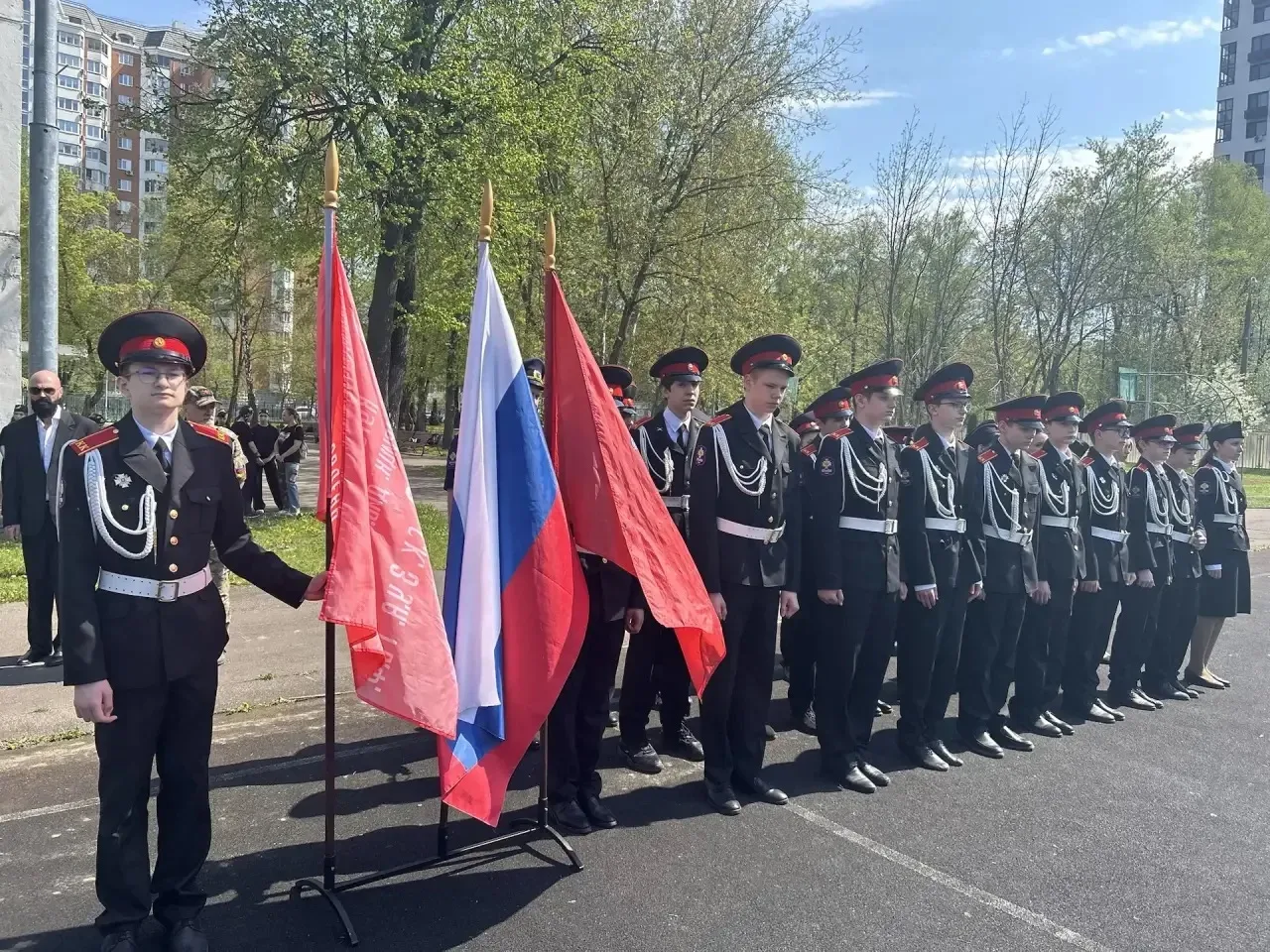 🎖️Накануне Дня Победы в корпусе «Запад» состоялся торжественный митинг «Дорогами Великой Победы».  В